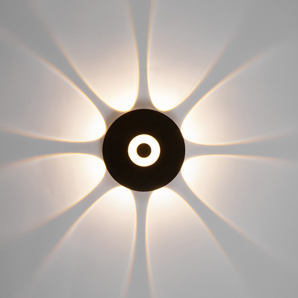 Modern LED Wall Washer Sconce in Black, IP65 Waterproof for Outdoor and Indoor Spaces