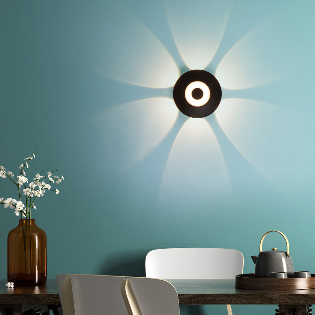 Modern LED Wall Washer Sconce in Black, IP65 Waterproof for Outdoor and Indoor Spaces