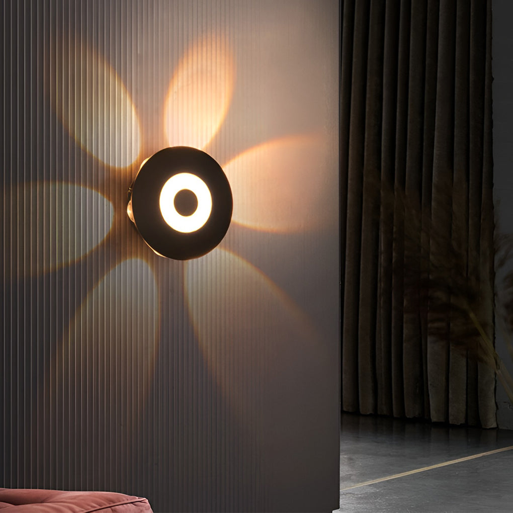 Modern LED Wall Washer Sconce in Black, IP65 Waterproof for Outdoor and Indoor Spaces
