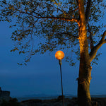 Reed Path Landscape Lighting with Glass Sphere Shade, Outdoor LED Garden Lamp