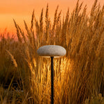Mushroom Pathway Lights – Stainless Steel Outdoor LED Bollard in Warm White