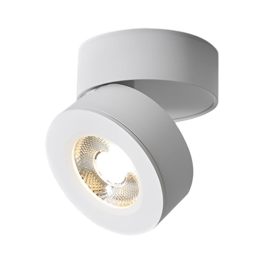 Round Foldable LED Spotlight with Adjustable Head for Ceiling and Wall