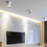 Round Foldable LED Spotlight with Adjustable Head for Ceiling and Wall