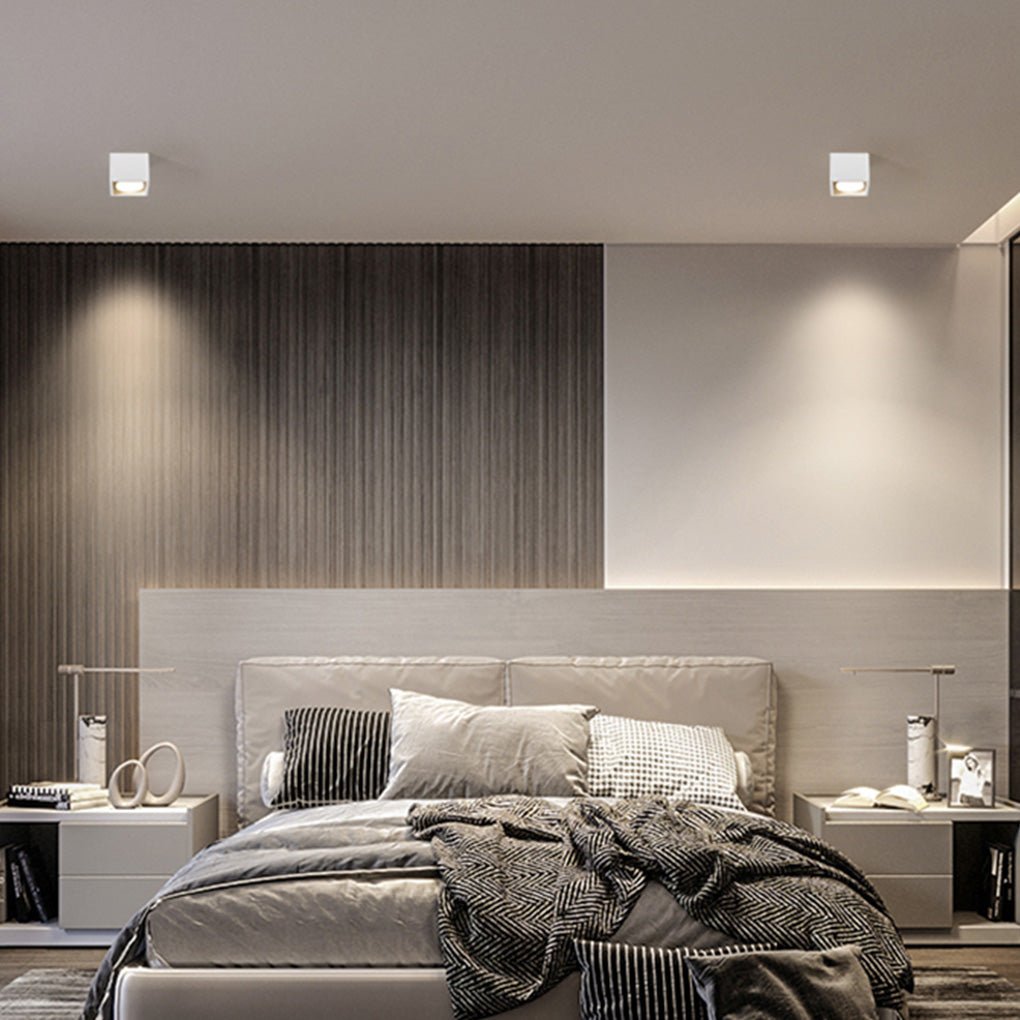 Modern Square Recessed LED Downlight with Adjustable Iron Trim