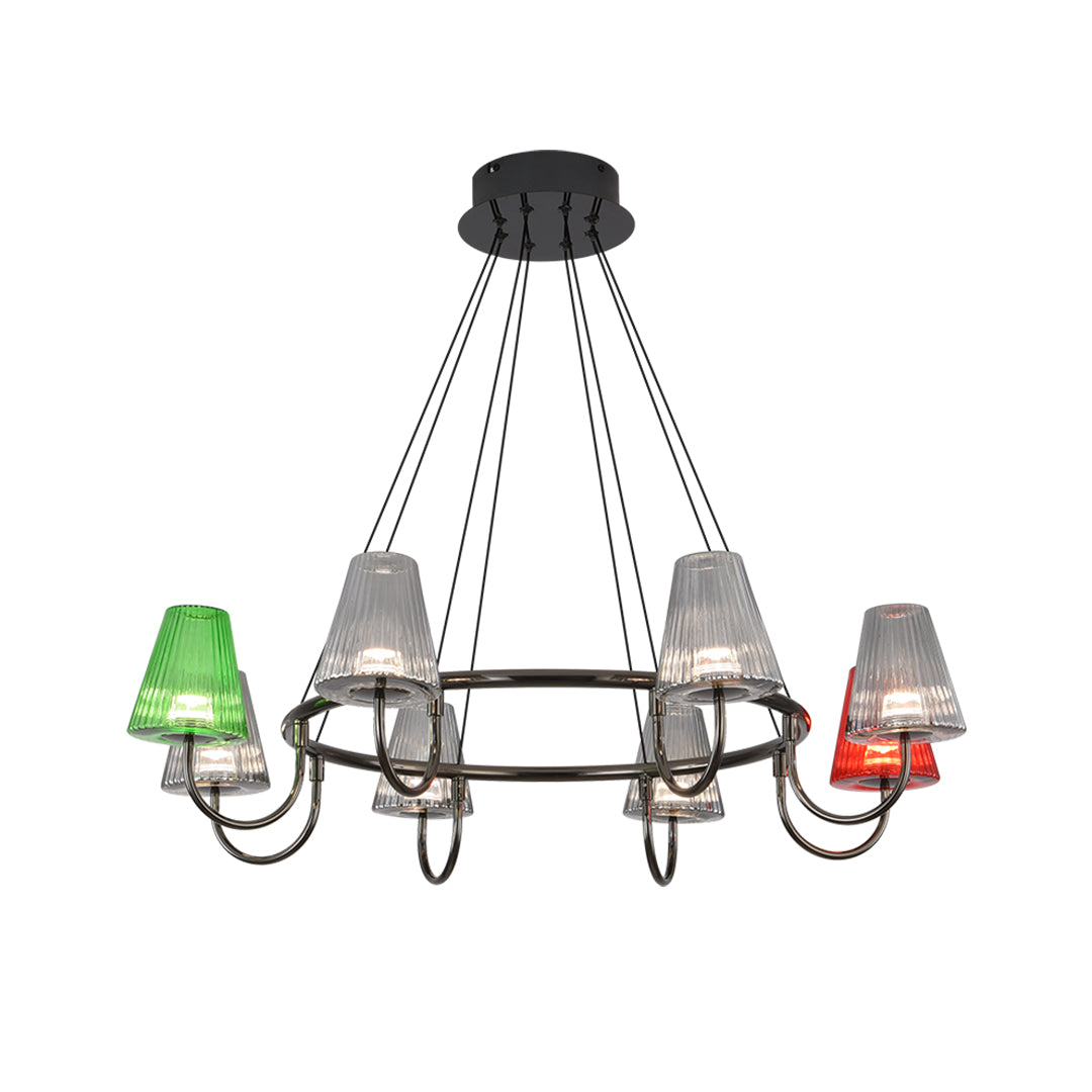 Branch LED Suspension Chandelier Modern Glass Ceiling Light for Living Room