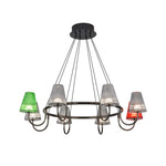 Branch LED Suspension Chandelier Modern Glass Ceiling Light for Living Room