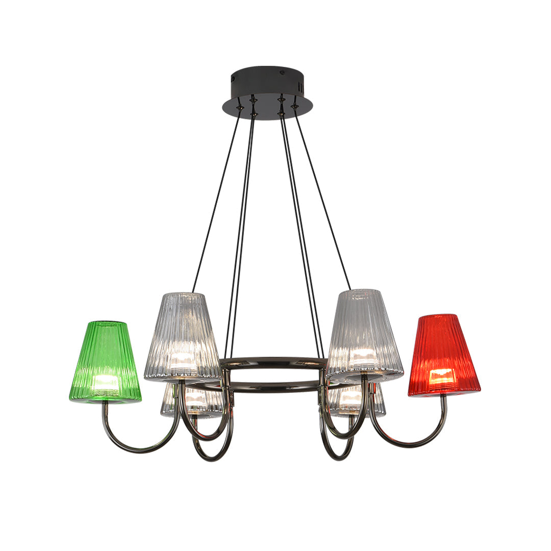 Branch LED Suspension Chandelier Modern Glass Ceiling Light for Living Room