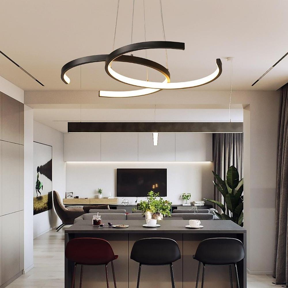 Cascade Duo Pendant Light – Modern Minimalist LED Ceiling Lamp