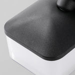 Swing Outdoor Wall Sconce in Black Aluminum with 360° Rotating Head