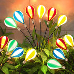 Solar-Powered LED Hot Air Balloon Garden Lights, 2-Pack