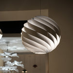 Swirl Pendant Light – Nordic Art Aluminum LED Ceiling Lamp