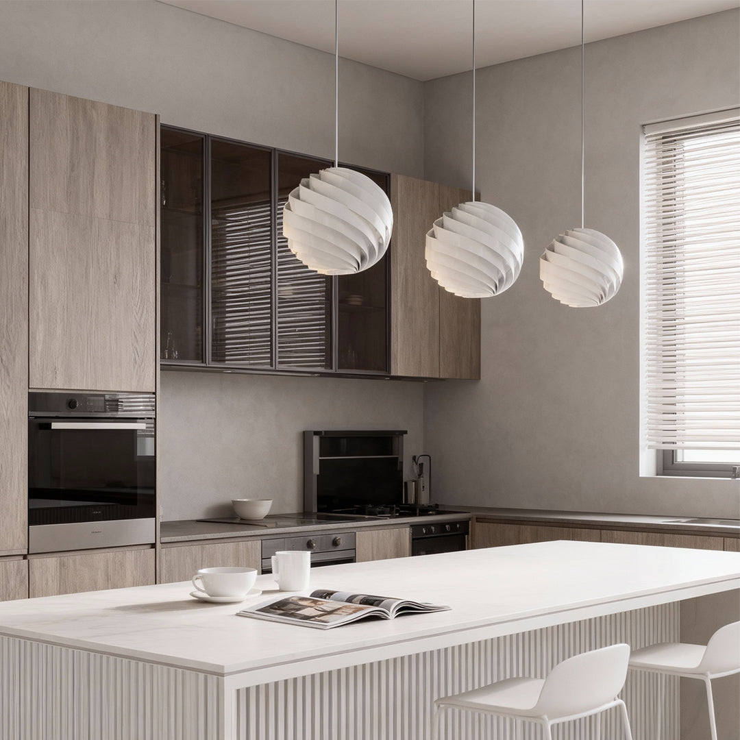 Swirl Pendant Light – Nordic Art Aluminum LED Ceiling Lamp
