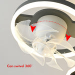Aviator LED Ceiling Fan with Full Spectrum Light for Kids' Rooms