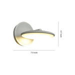 Swivel Wall Sconce in Die-Cast Aluminum with Warm LED Light, IP65 Waterproof Outdoor Fixture