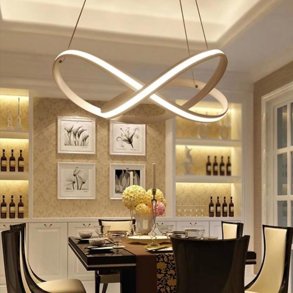 Mobius Ring Pendant 1 Light Cluster Led Ceiling Light