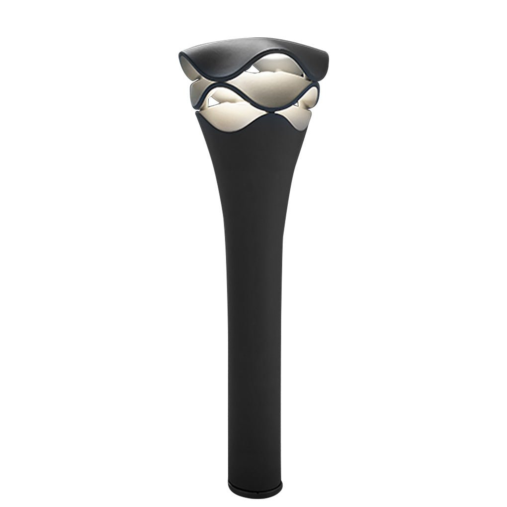 Wave Path Light – Modern Aluminum Bollard for Garden & Landscape