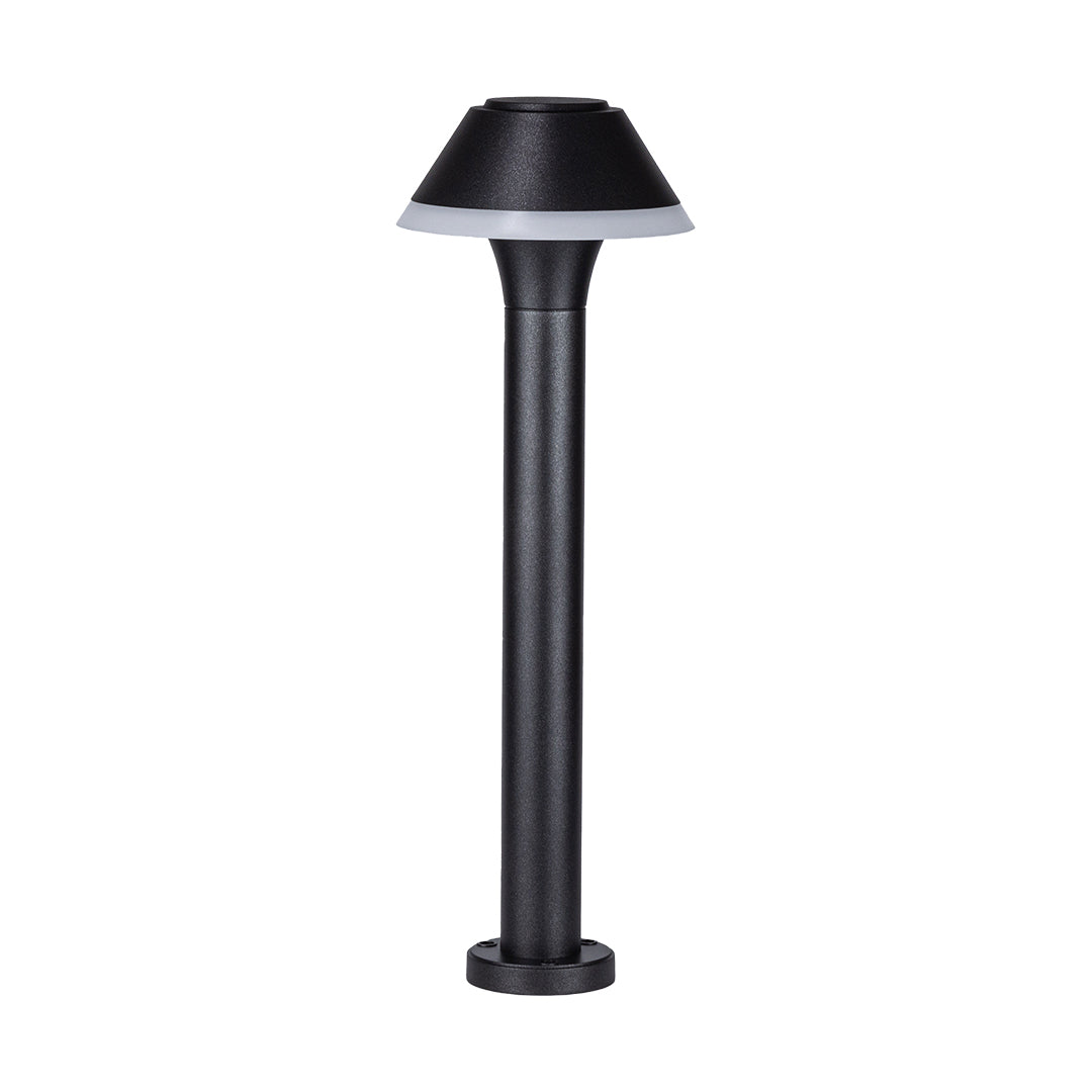 Nordic Minimalist Outdoor Bollard Pathway Lights, 12W LED Landscape Lighting in Black