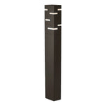 Black LED Bollard Lights Outdoor IP65 Stainless Steel Landscape Path Lighting