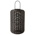 Woven Outdoor LED Lantern in Stainless Steel, Modern Minimalist Garden Light