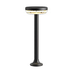 Modern Solar Path Light in Matte Black for Garden Walkways