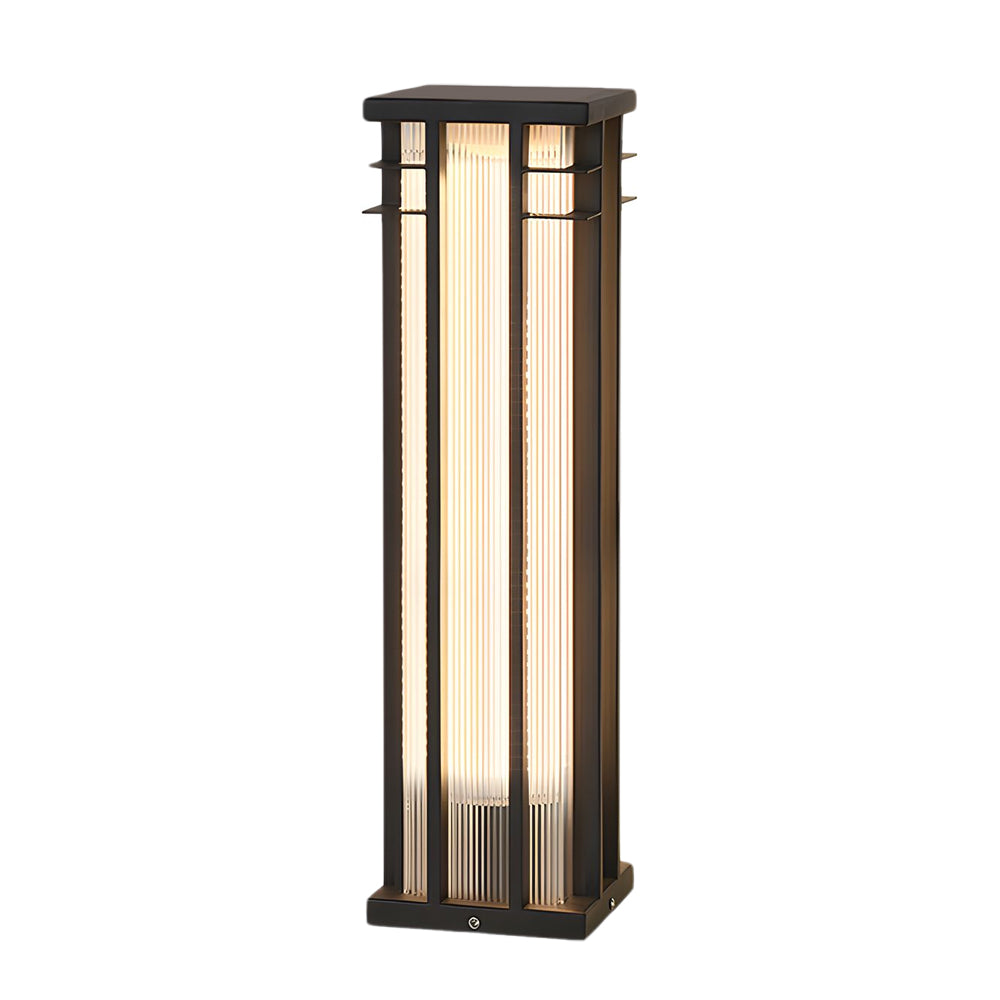 Modern Stainless Steel Bollard Path Light with Solar Option