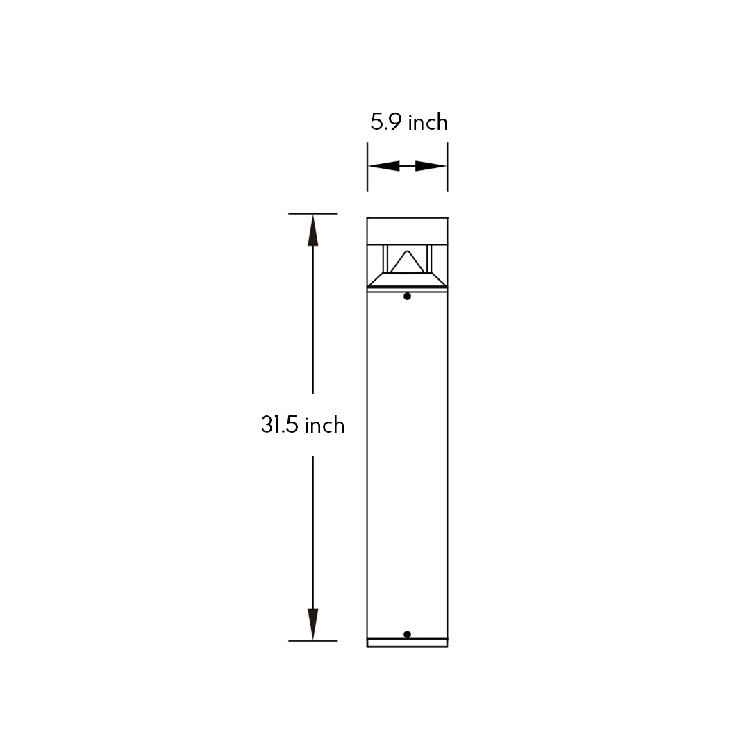Nordic Bollard Landscape Light – Modern Aluminum Path Light for Garden & Walkway