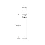 Nordic Bollard Landscape Light – Modern Aluminum Path Light for Garden & Walkway