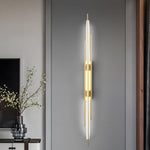 Modern Linear LED Wall Sconce in Black, Gold, or Copper