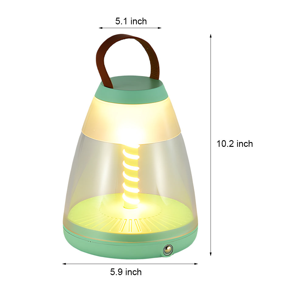 Lumina Spiral Portable LED Table Lamp – Rechargeable Ambient Light for Modern Interiors
