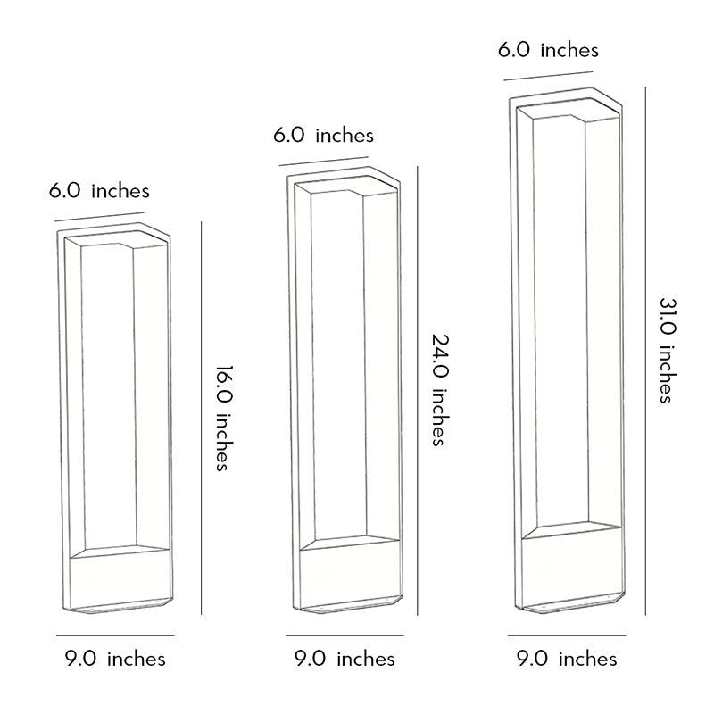 Linear LED Pathway Light – Minimalist Outdoor Landscape Lamp in Black