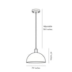 Nordic Brass Pendant Light with Adjustable Cord for Modern Interiors
