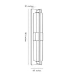 Modern Gold Outdoor Wall Light – Waterproof Linear LED Sconce