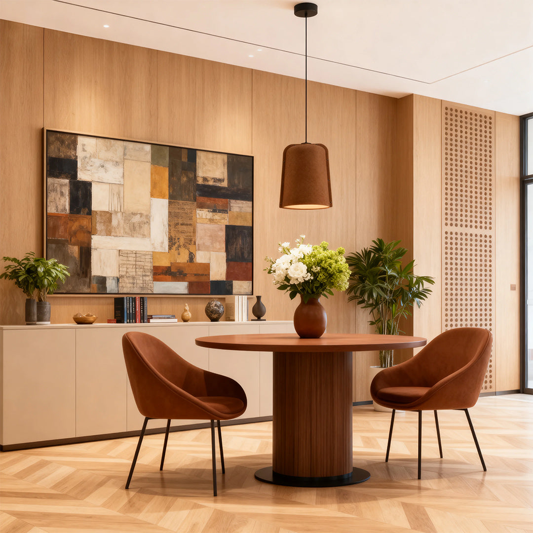 Aura Acoustic Felt Pendant Light with Adjustable Height