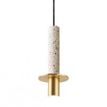 Cylindrical LED Pendant Light with Glass Shade for Modern Interiors