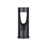 Art Nouveau LED Bollard Light – Minimalist Outdoor Path Lighting in Matte Black