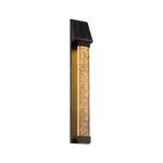 Aria Solar Wall Sconce in Matte Black Stainless Steel