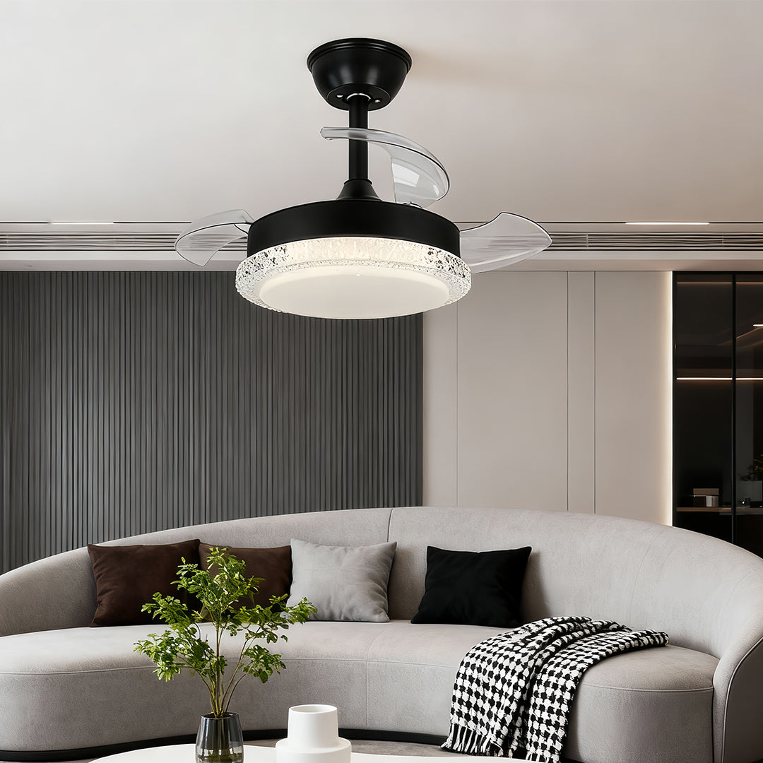 Modern 3-Blade Ceiling Fan with Dimmable LED Light for Contemporary Interiors