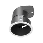 Architectural LED Recessed Spotlight with Full-Spectrum COB, Anti-Glare Deep Baffle, Adjustable 30°