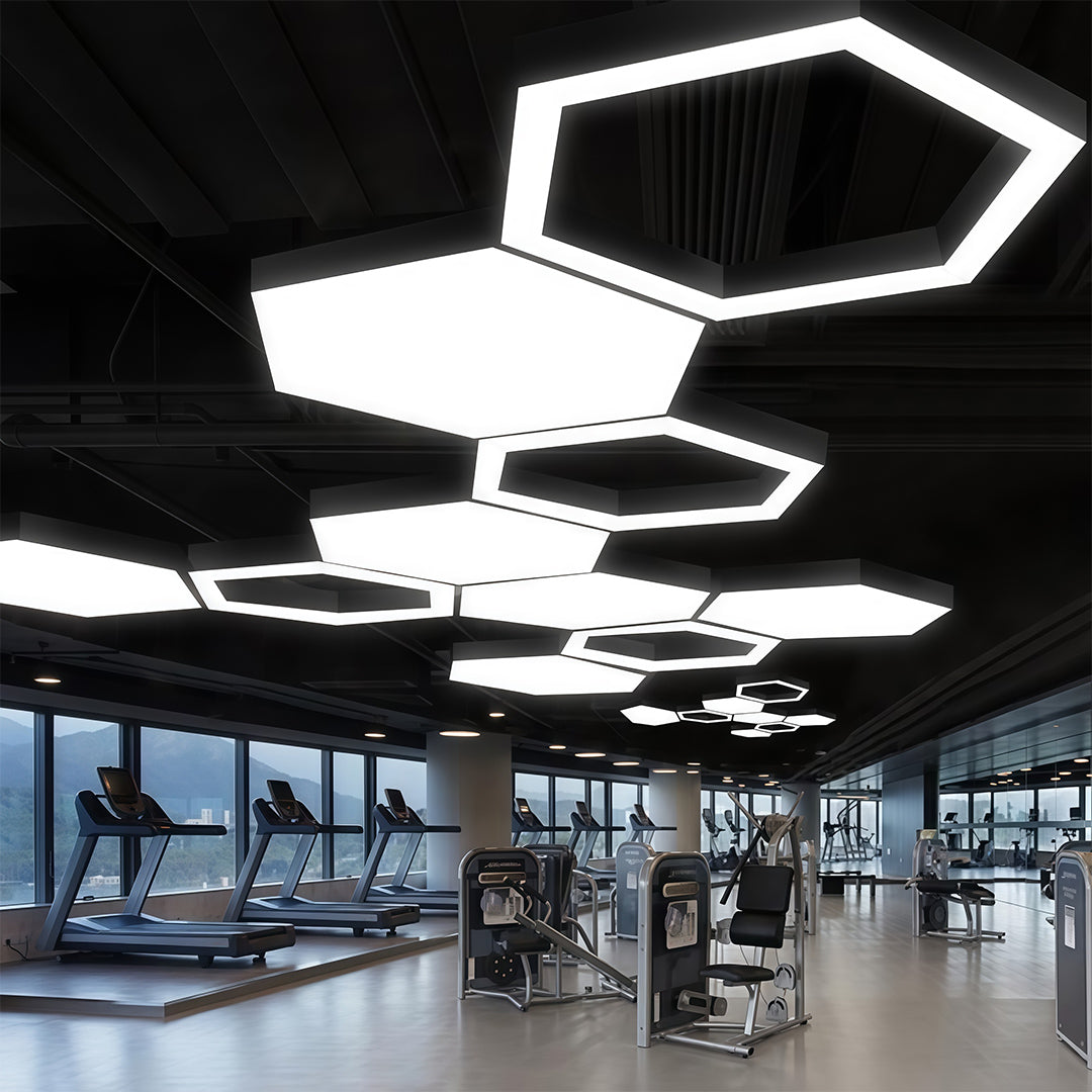 Hexaform LED Chandelier – Modern Geometric Pendant Light