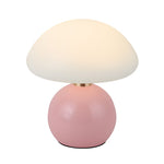Mushroom Table Lamp with Touch Control and Metal Base