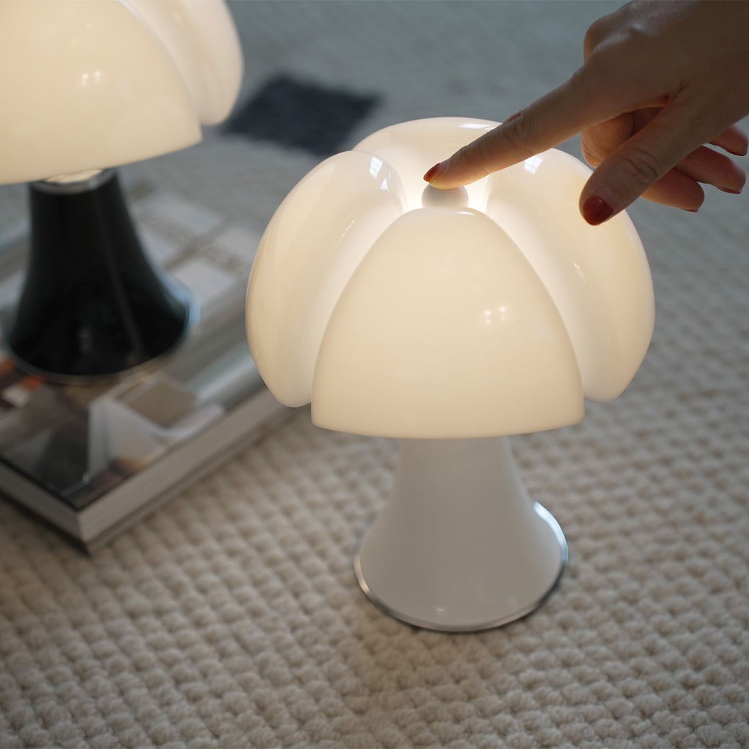 Italian Bauhaus Table Lamp in Iron with LED Warm Light
