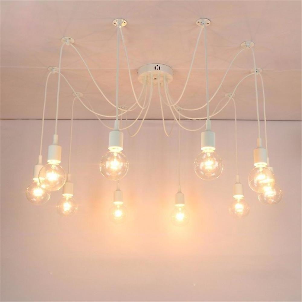 Cluster Spider Pendant Lighting 10 Heads Diy Adjustable Ceiling Lights