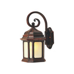 European Cast Aluminum Outdoor Wall Sconce with Clear Glass Shade