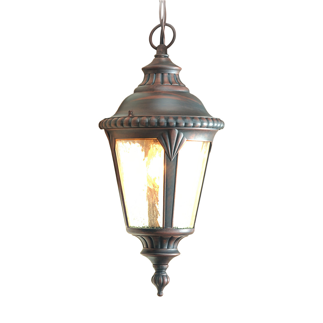 Industrial American Pendant Light with Adjustable Chain for Outdoor Living