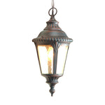 Industrial American Pendant Light with Adjustable Chain for Outdoor Living