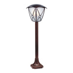 European LED Post Cap Light for Fence and Garden Paths, Matte Black Aluminum