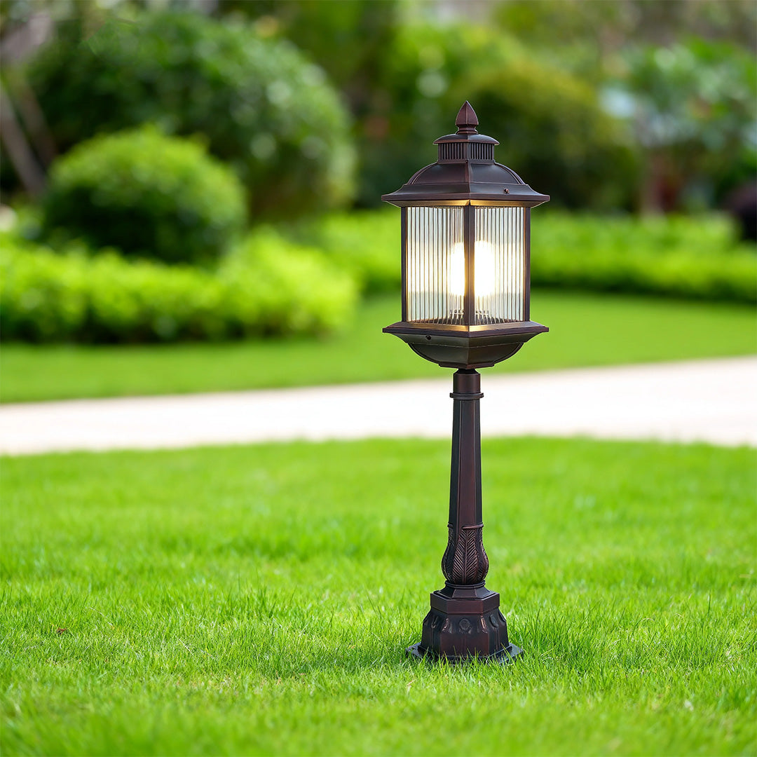 Modern LED Post Light with E26 Base for Outdoor Garden and Pathway