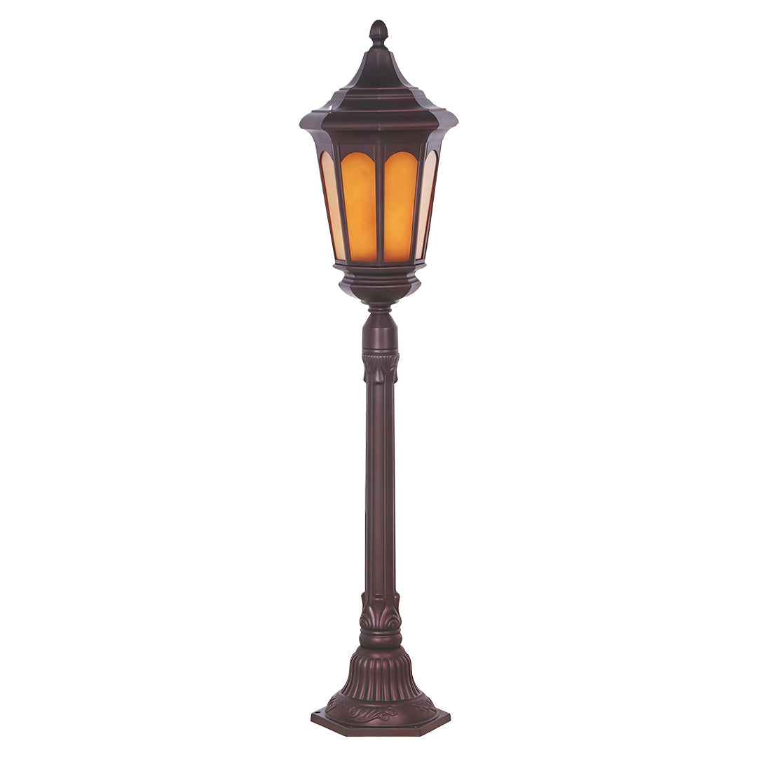 Classic Aluminum LED Post Path Light with Warm Glow for Courtyards & Walkways
