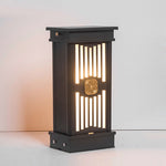 Retro LED Post Light – Black Aluminum & Stainless Steel Garden Lamp