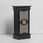 Retro LED Post Light – Black Aluminum & Stainless Steel Garden Lamp
